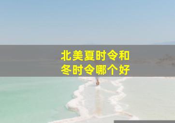 北美夏时令和冬时令哪个好