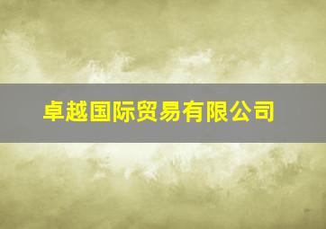 卓越国际贸易有限公司