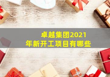 卓越集团2021年新开工项目有哪些