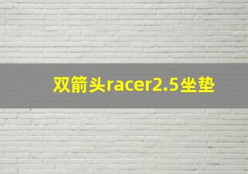 双箭头racer2.5坐垫