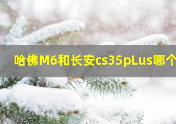 哈佛M6和长安cs35pLus哪个好