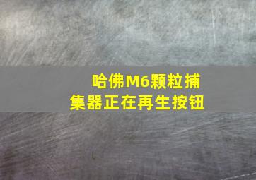 哈佛M6颗粒捕集器正在再生按钮