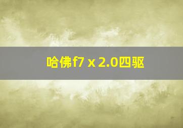 哈佛f7ⅹ2.0四驱