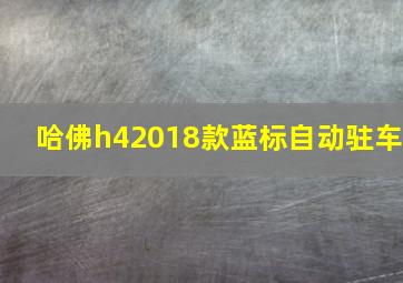 哈佛h42018款蓝标自动驻车