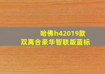 哈佛h42019款双离合豪华智联版蓝标