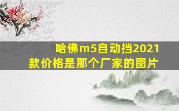 哈佛m5自动挡2021款价格是那个厂家的图片