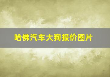 哈佛汽车大狗报价图片