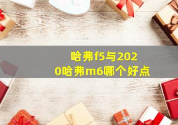 哈弗f5与2020哈弗m6哪个好点