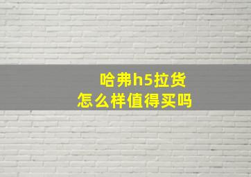 哈弗h5拉货怎么样值得买吗