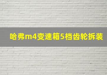 哈弗m4变速箱5档齿轮拆装