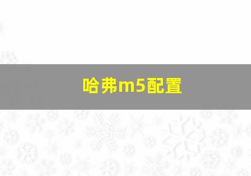 哈弗m5配置