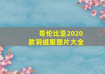 哥伦比亚2020款羽绒服图片大全