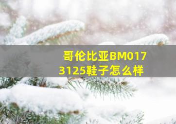 哥伦比亚BM0173125鞋子怎么样