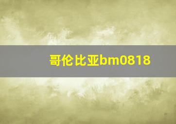 哥伦比亚bm0818