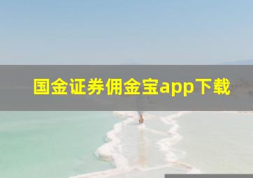 国金证券佣金宝app下载