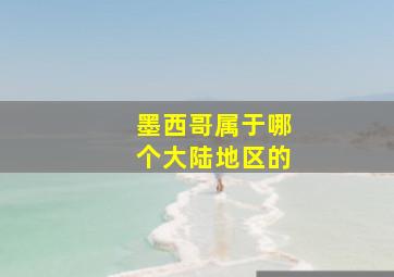 墨西哥属于哪个大陆地区的