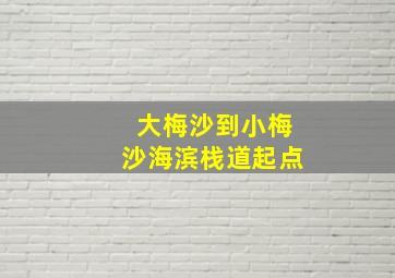 大梅沙到小梅沙海滨栈道起点