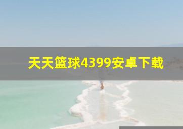 天天篮球4399安卓下载