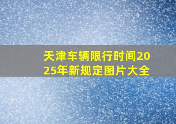 天津车辆限行时间2025年新规定图片大全