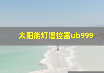 太阳能灯遥控器ub999