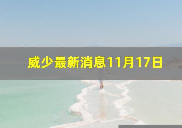 威少最新消息11月17日