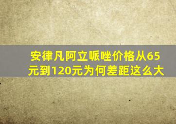 安律凡阿立哌唑价格从65元到120元为何差距这么大