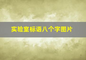 实验室标语八个字图片