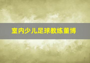 室内少儿足球教练董博