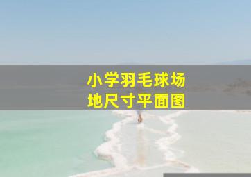 小学羽毛球场地尺寸平面图