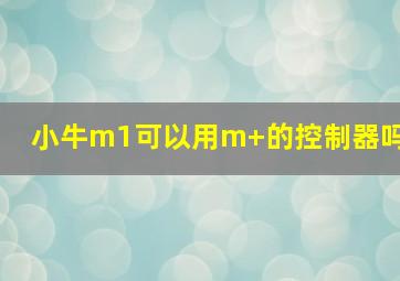 小牛m1可以用m+的控制器吗