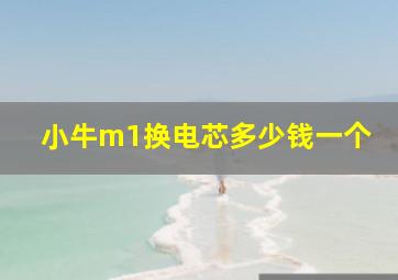 小牛m1换电芯多少钱一个