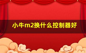 小牛m2换什么控制器好