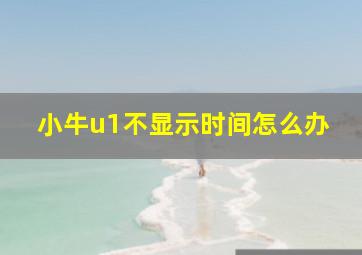 小牛u1不显示时间怎么办