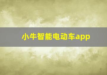 小牛智能电动车app