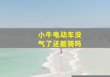 小牛电动车没气了还能骑吗