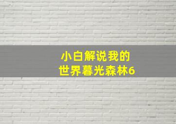 小白解说我的世界暮光森林6