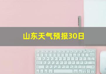 山东天气预报30日