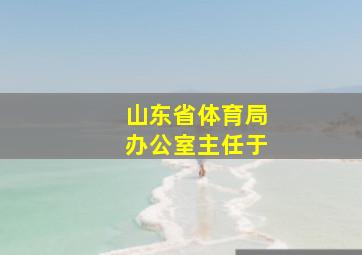 山东省体育局办公室主任于