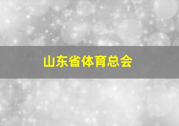 山东省体育总会