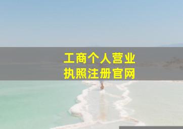 工商个人营业执照注册官网