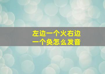 左边一个火右边一个奂怎么发音