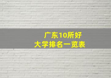 广东10所好大学排名一览表