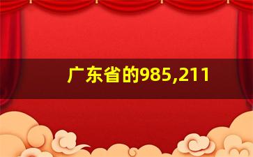 广东省的985,211