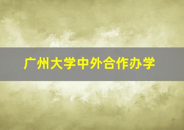 广州大学中外合作办学