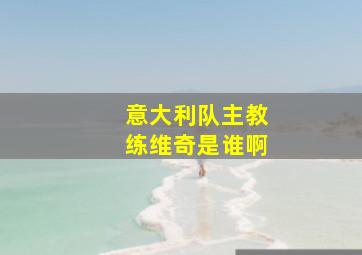 意大利队主教练维奇是谁啊