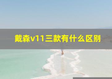 戴森v11三款有什么区别