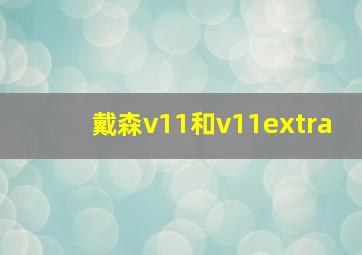 戴森v11和v11extra