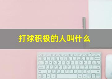 打球积极的人叫什么