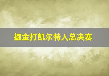 掘金打凯尔特人总决赛