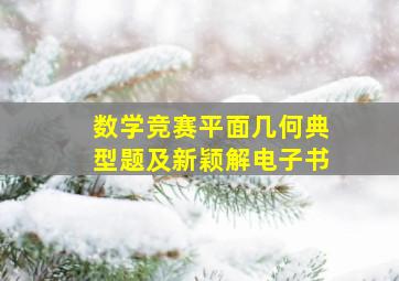 数学竞赛平面几何典型题及新颖解电子书